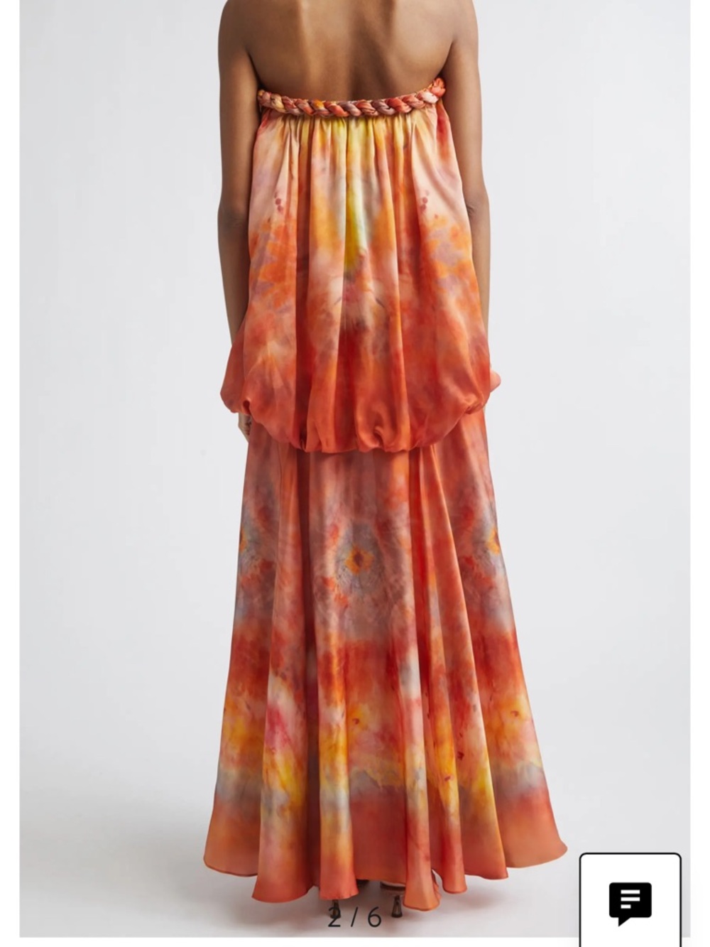 Zimmermann LUNA TWIST BANDEAU GOWN dress zimmermann size0 100%silk - Picture 2 of 10